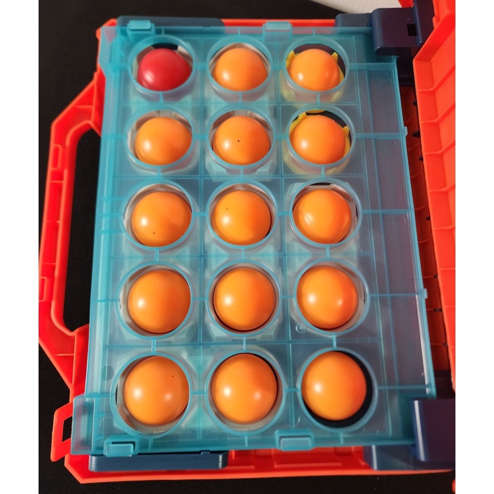 Battleship Shots Game By Hasbro Portable Orange & Blue Case Ages 8+